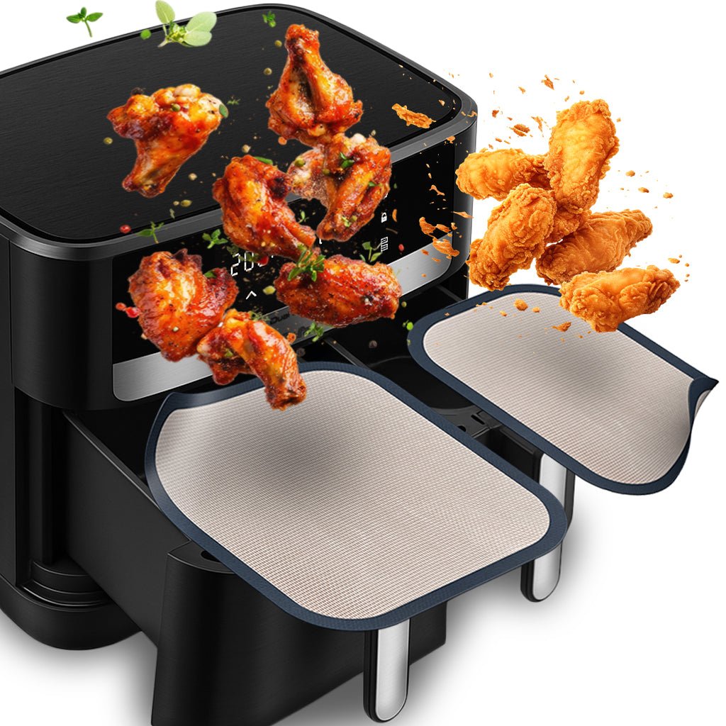 ZauberFry | Dauerbackmatten Set für Tefal Dual Easy Fry XXL - Wundermix GmbH