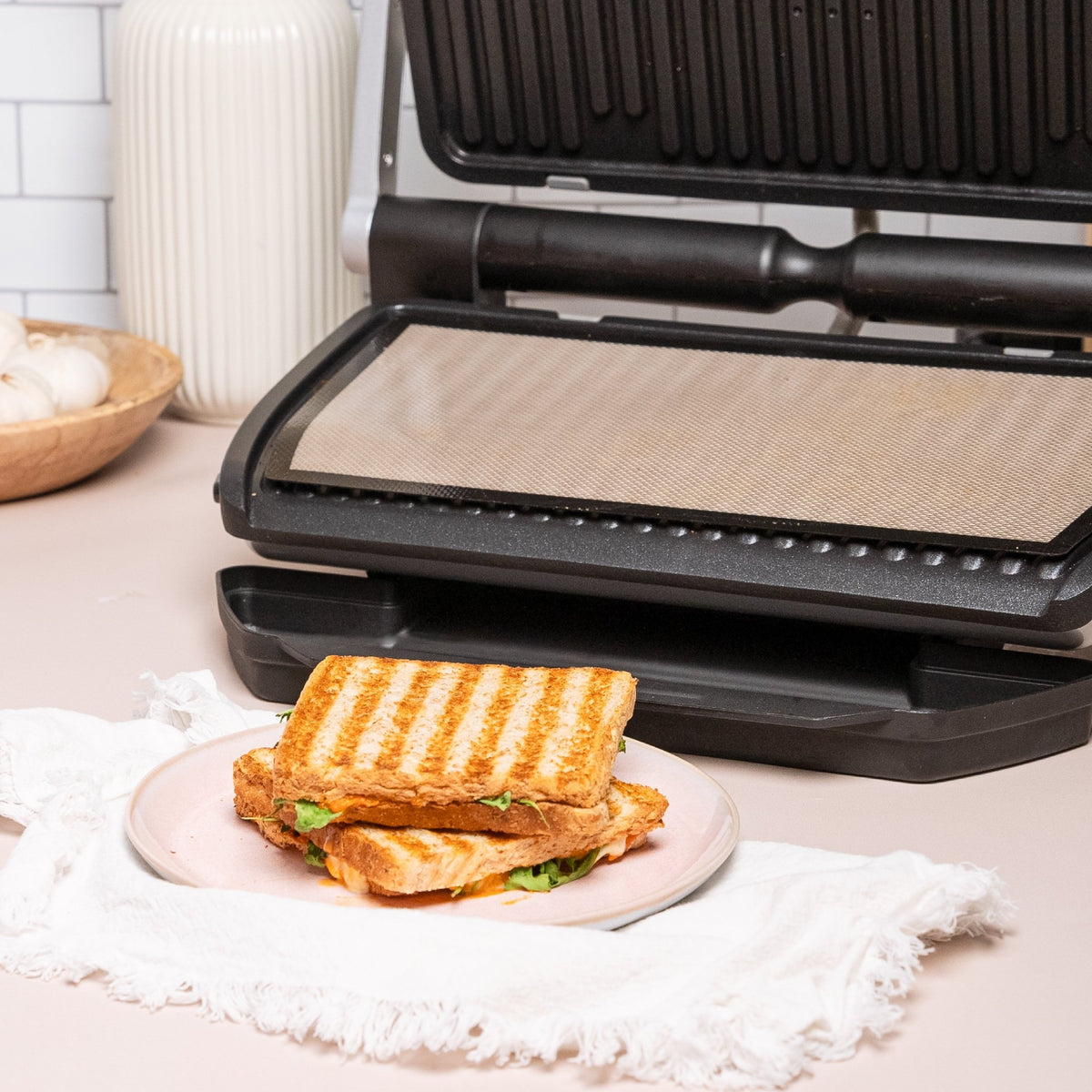 ZauberFry - Dauerbackmatten aus Silikon kompatibel mit Tefal OptiGrill XL - Wundermix GmbH