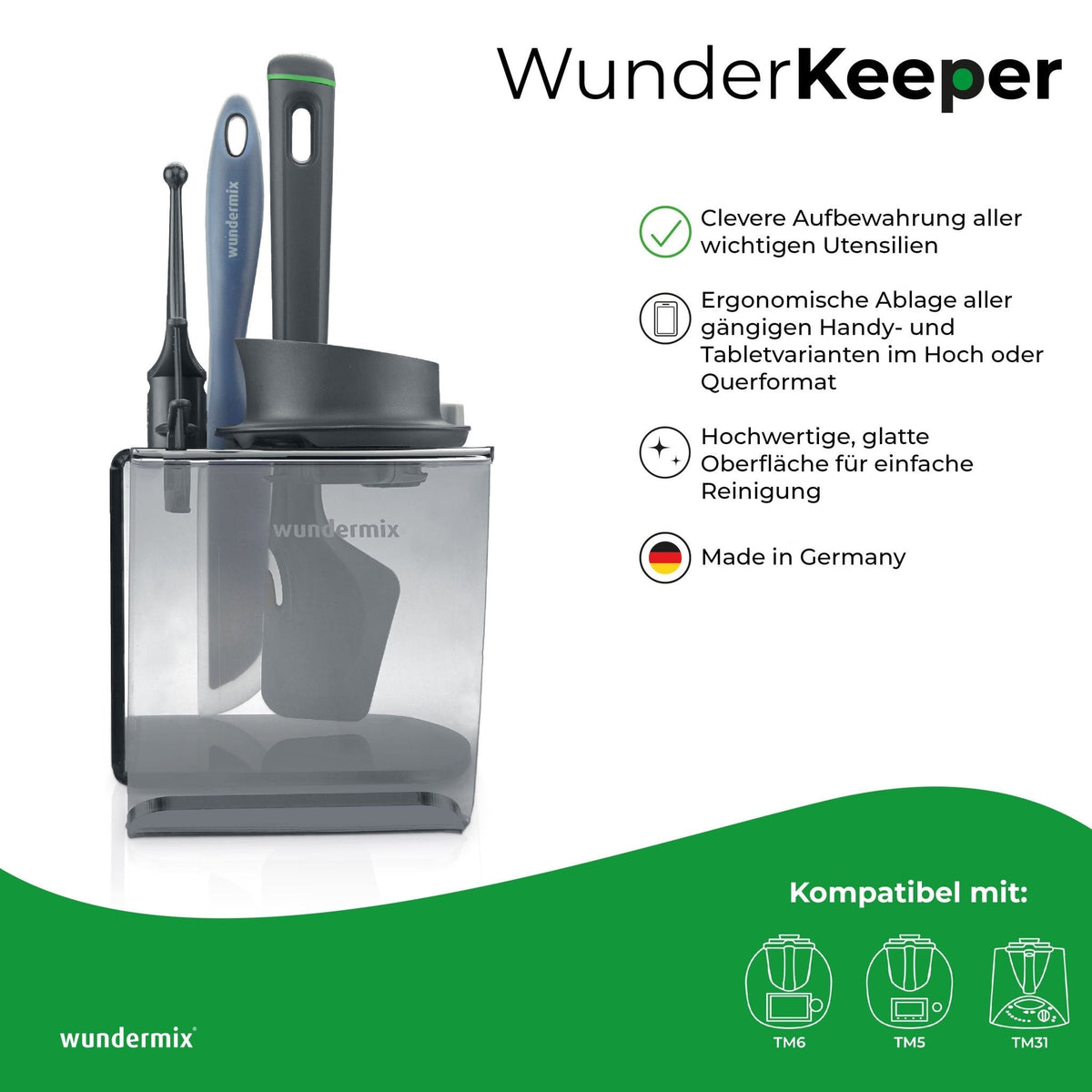 WunderKeeper® | Utensilienhalter für Thermomix TM6, TM5, TM31 - Wundermix GmbH