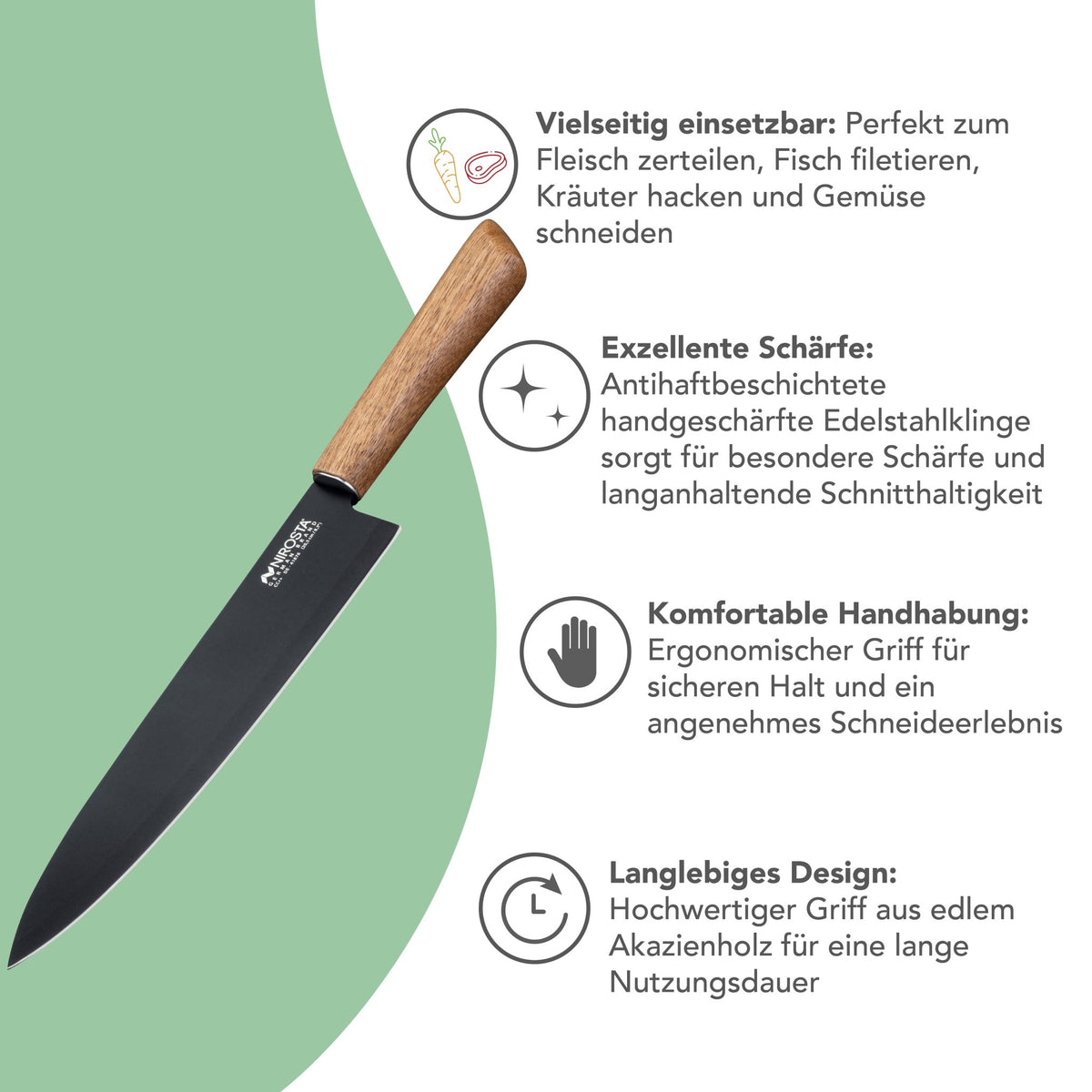 Kochmesser | 21 cm Klinge - Wundermix GmbH