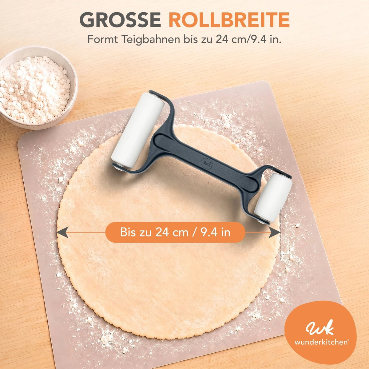 RollPro V2 | Teigroller mit zwei unterschiedlich großen Walzen - Wundermix GmbH