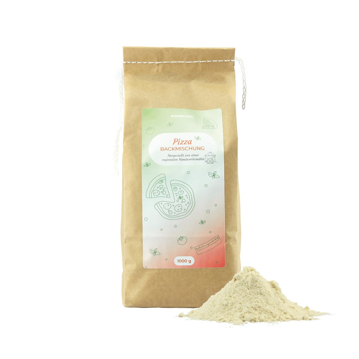 Pizza - Backmischung für 8 köstliche Pizzen | 1000 g - Wundermix GmbH