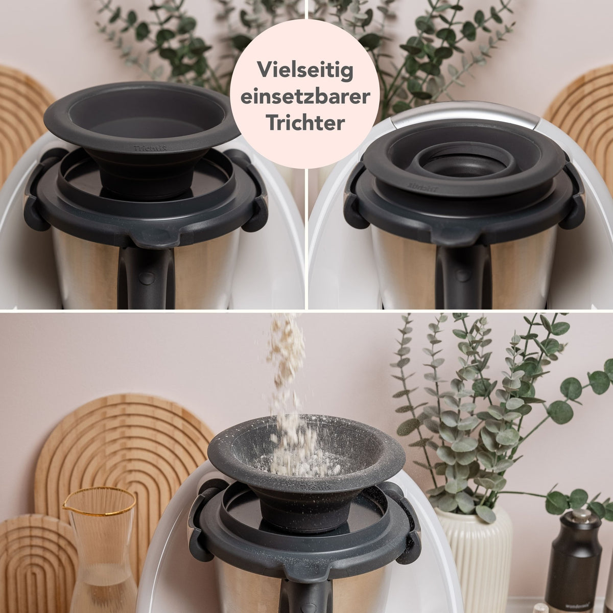 Trichtix® | Multifunktionstrichter 3er - Set für TM6, TM5 - Wundermix GmbH