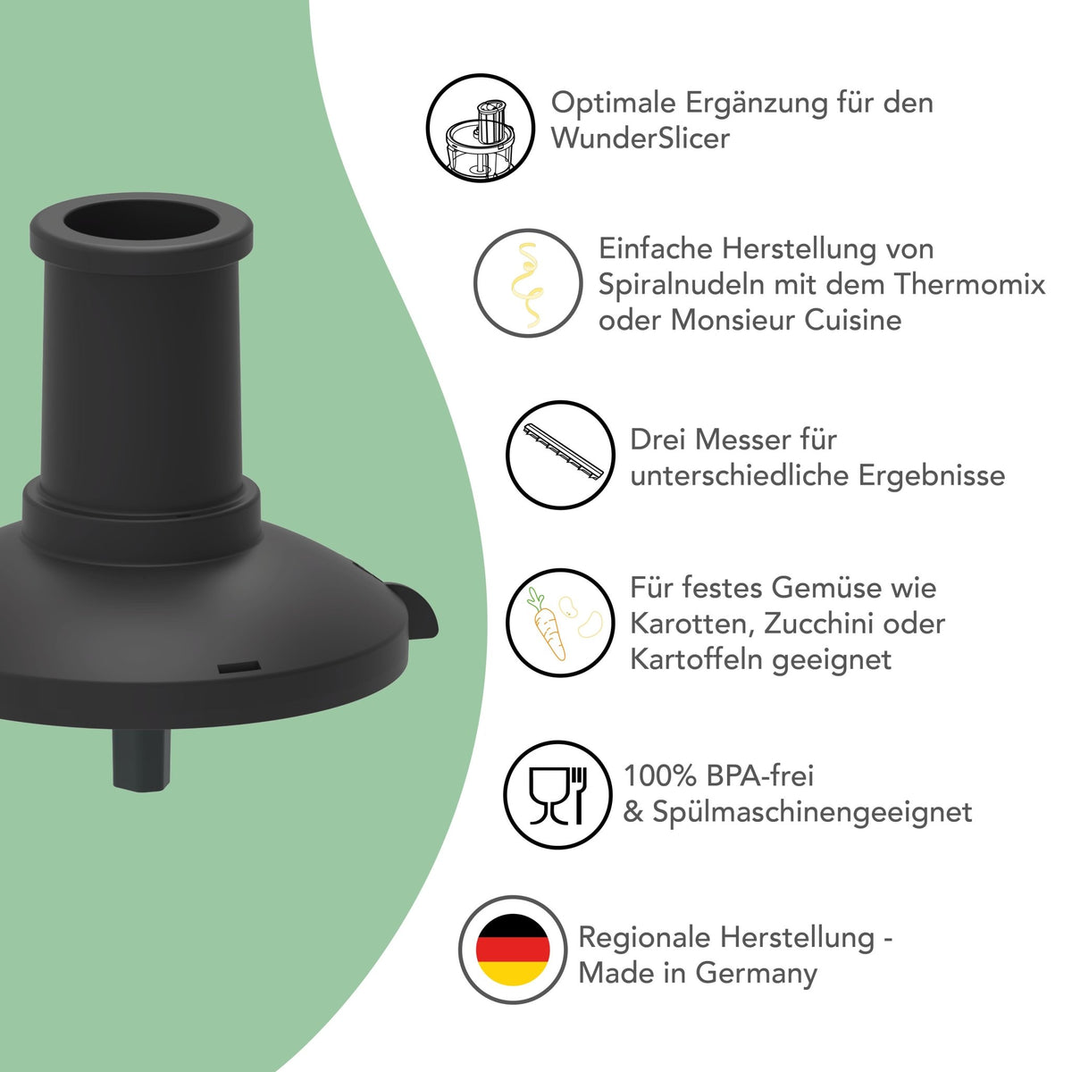 WunderSlicer® V2 & WunderZoodler® Sparset für Thermomix TM7, TM6, TM5 - Wundermix GmbH
