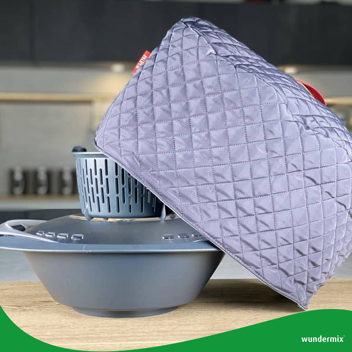 MiPla® | Warmhaltehaube L für Garbehälter + Gareinsatz | Thermomix & Monsieur Cuisine - Wundermix GmbH