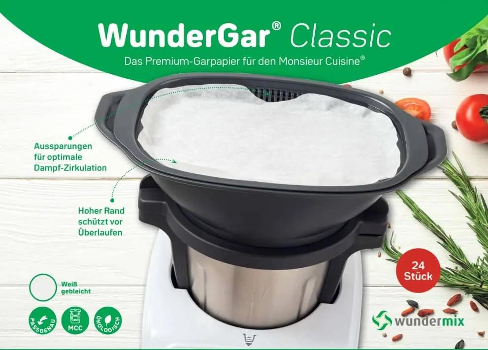 WunderGar® | Dampfgarpapier für Monsieur Cuisine smart, trend, connect, éditon plus - Wundermix GmbH
