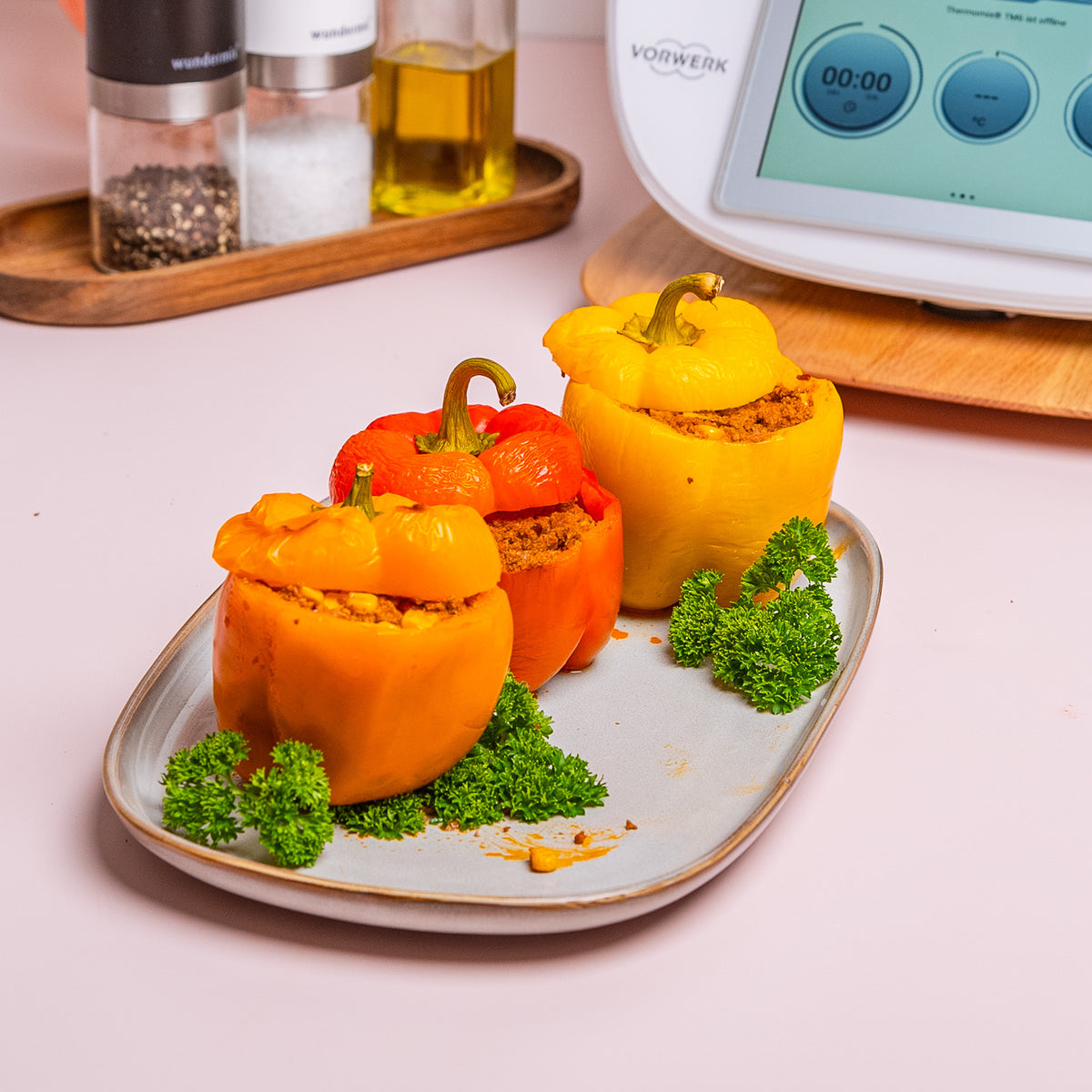 Gefüllte Paprika mit dem Thermomix - Wundermix GmbH