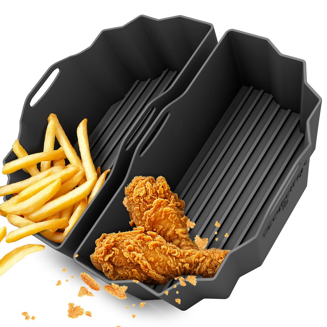 ZauberFry | DUAL Silikonform für AirFryer kompatibel mit Philips, Cosori und mehr - Wundermix GmbH