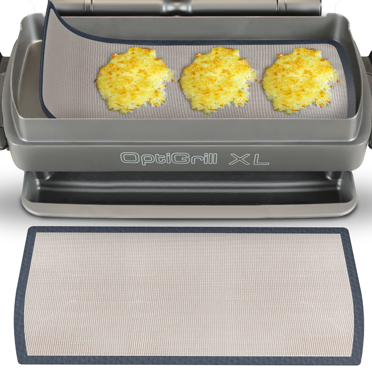ZauberFry - Dauerbackmatten aus Silikon kompatibel mit Tefal OptiGrill XL - Wundermix GmbH