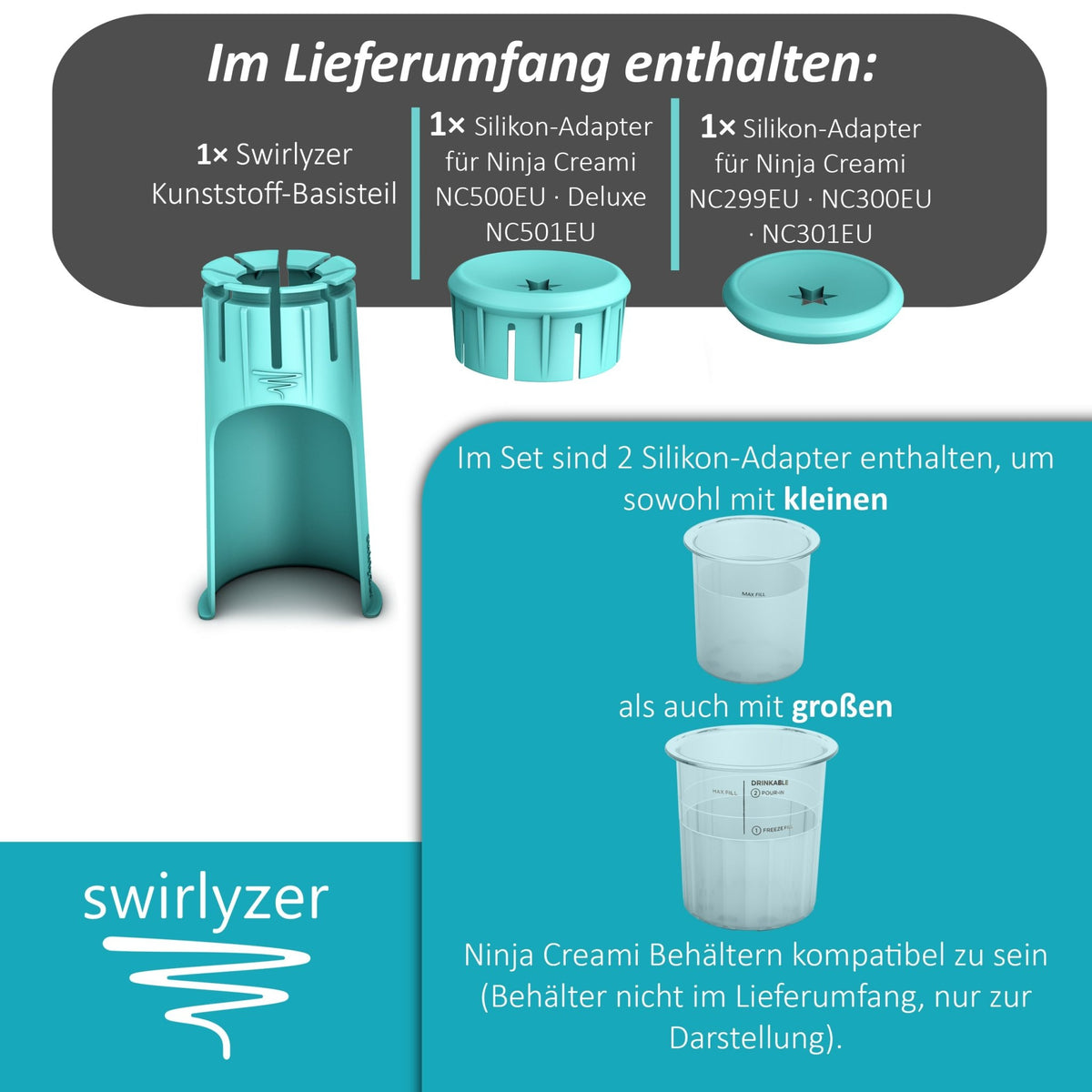 Swirlyzer | Softeis Maker für Ninja Creami - Wundermix GmbH