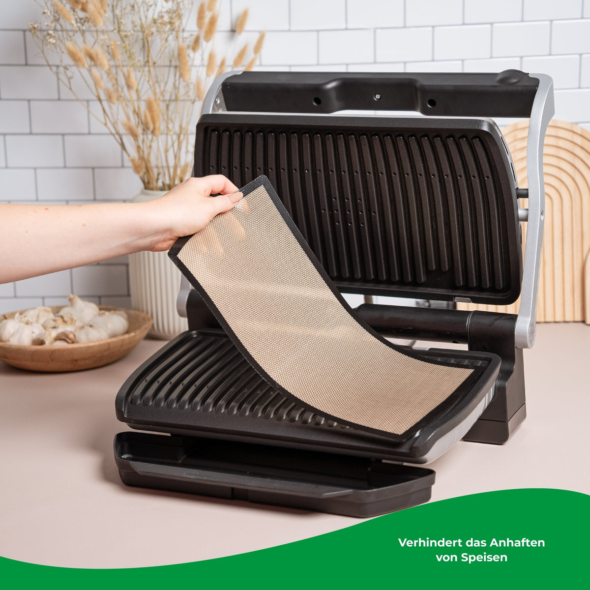 ZauberFry - Dauerbackmatten aus Silikon kompatibel mit Tefal OptiGrill XL - Wundermix GmbH