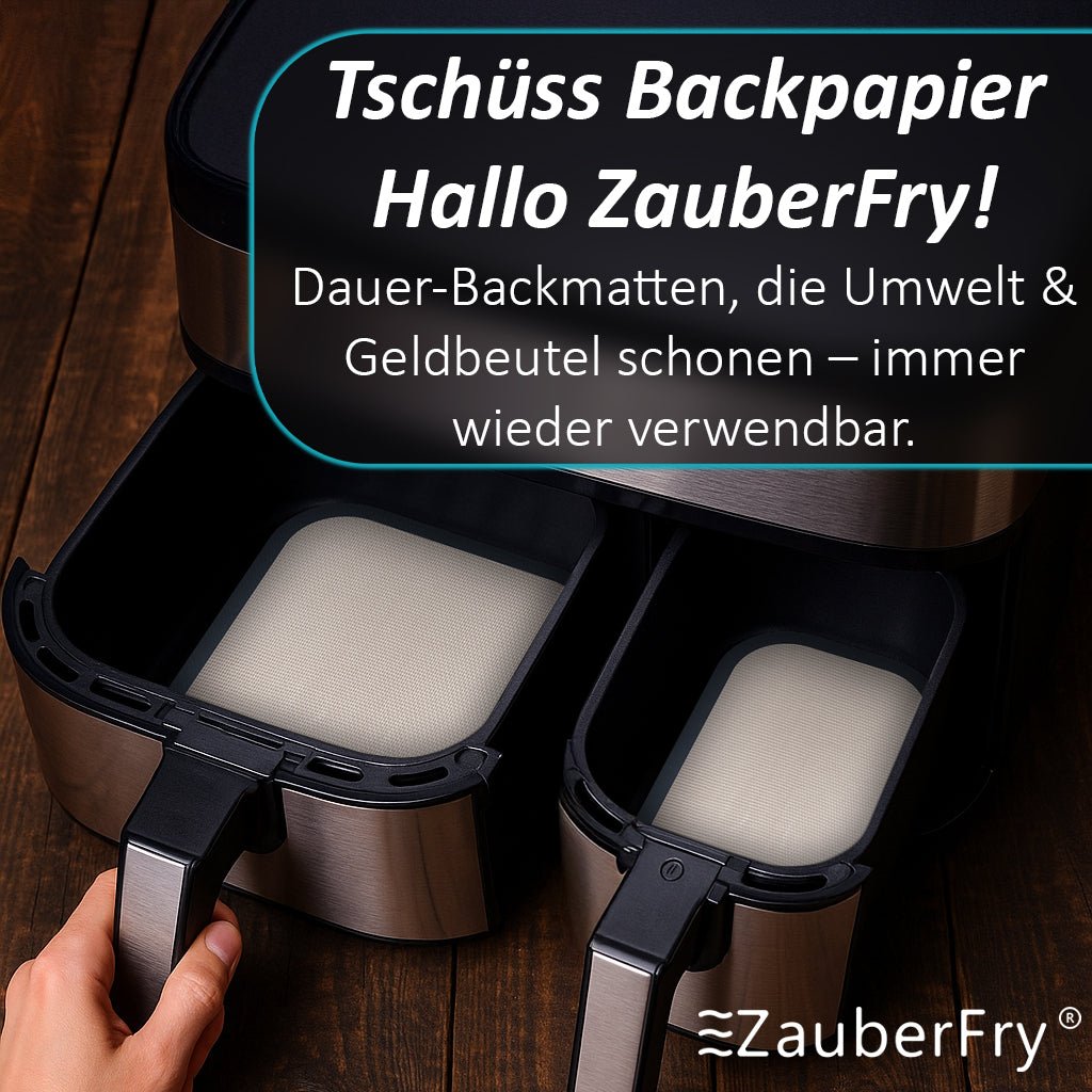 ZauberFry | Dauerbackmatten Set für Tefal Dual Easy Fry XXL - Wundermix GmbH