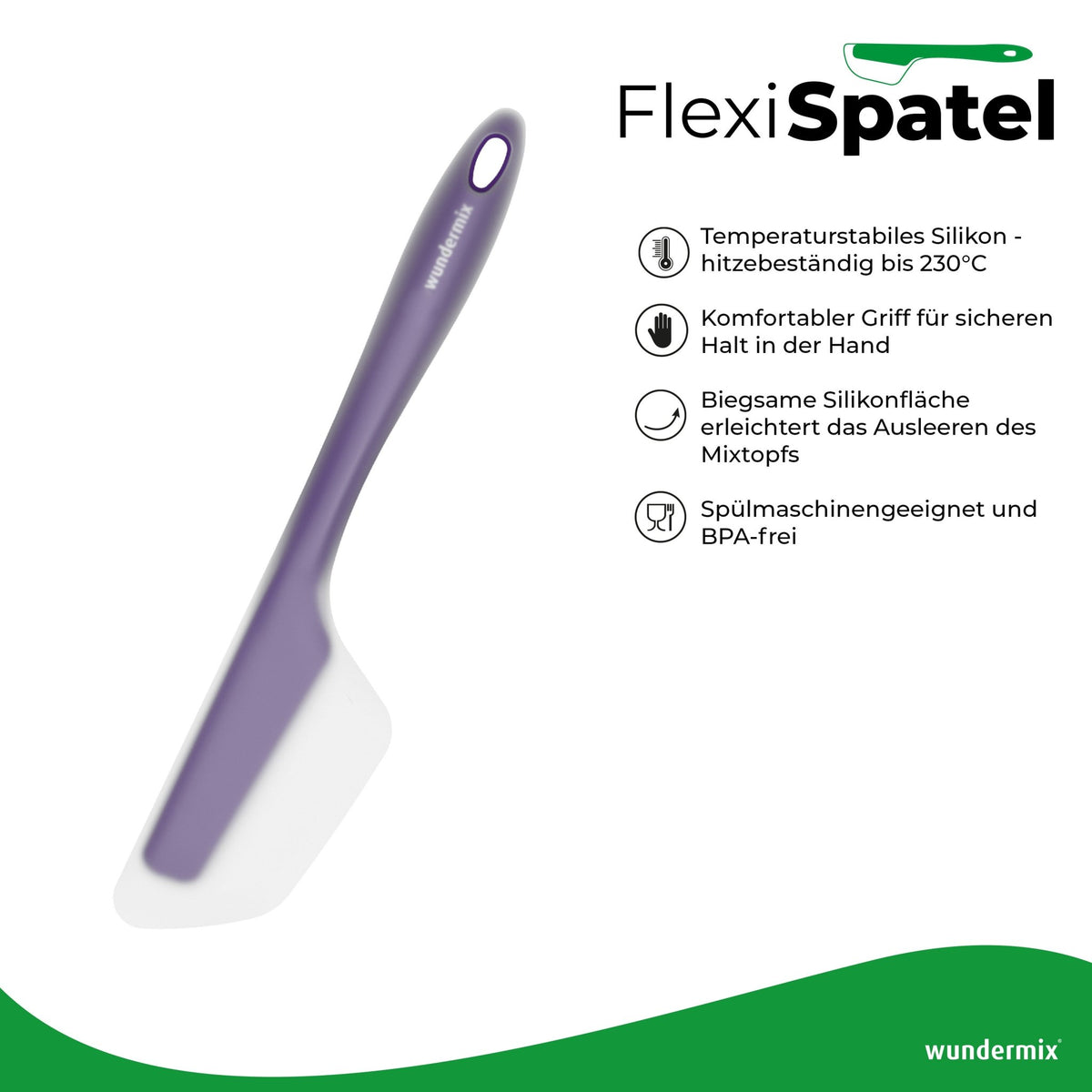 FlexiSpatel® | Flexibler Spatel für deine Küchenmaschine - Wundermix GmbH