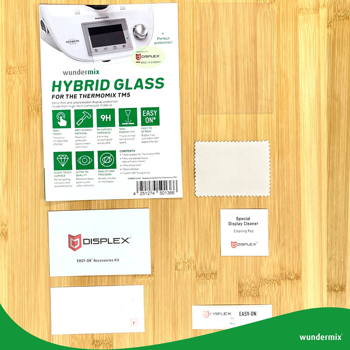 WunderScreen® Hybrid - Glas Displayschutz für Thermomix TM5 - Wundermix GmbH