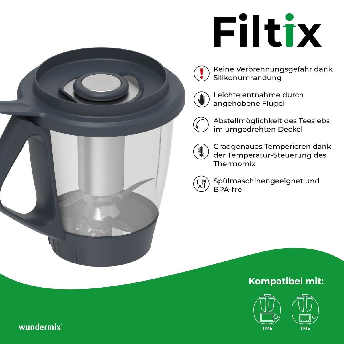 Filtix® | Teesieb für Thermomix TM6, TM5 - Wundermix GmbH