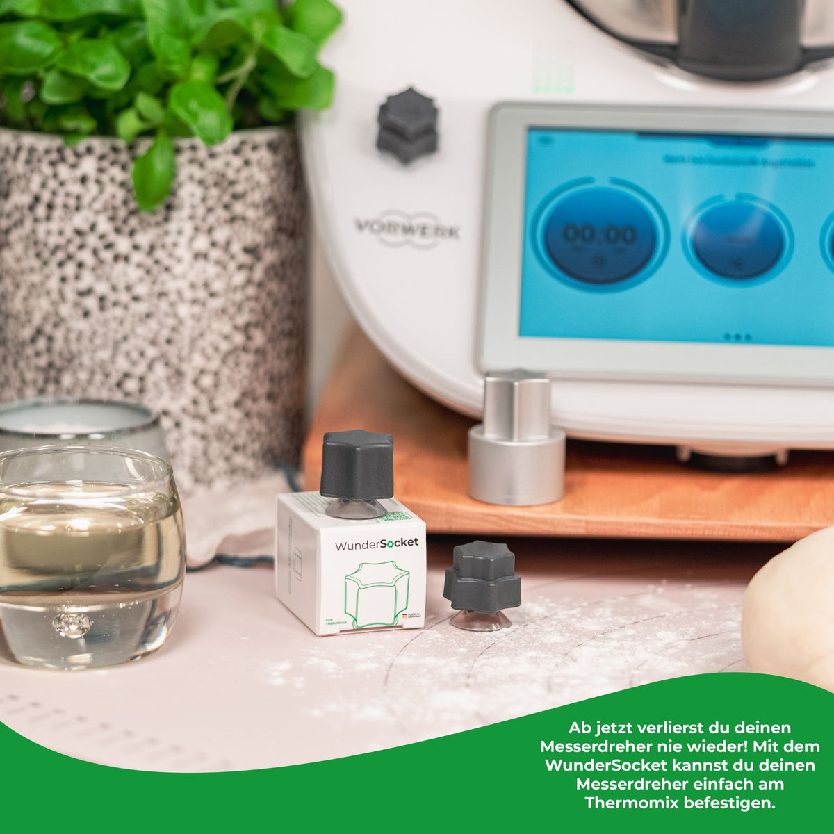 WunderSocket® | Teiglöser - Halterung für Thermomix TM6, TM5 - Wundermix GmbH