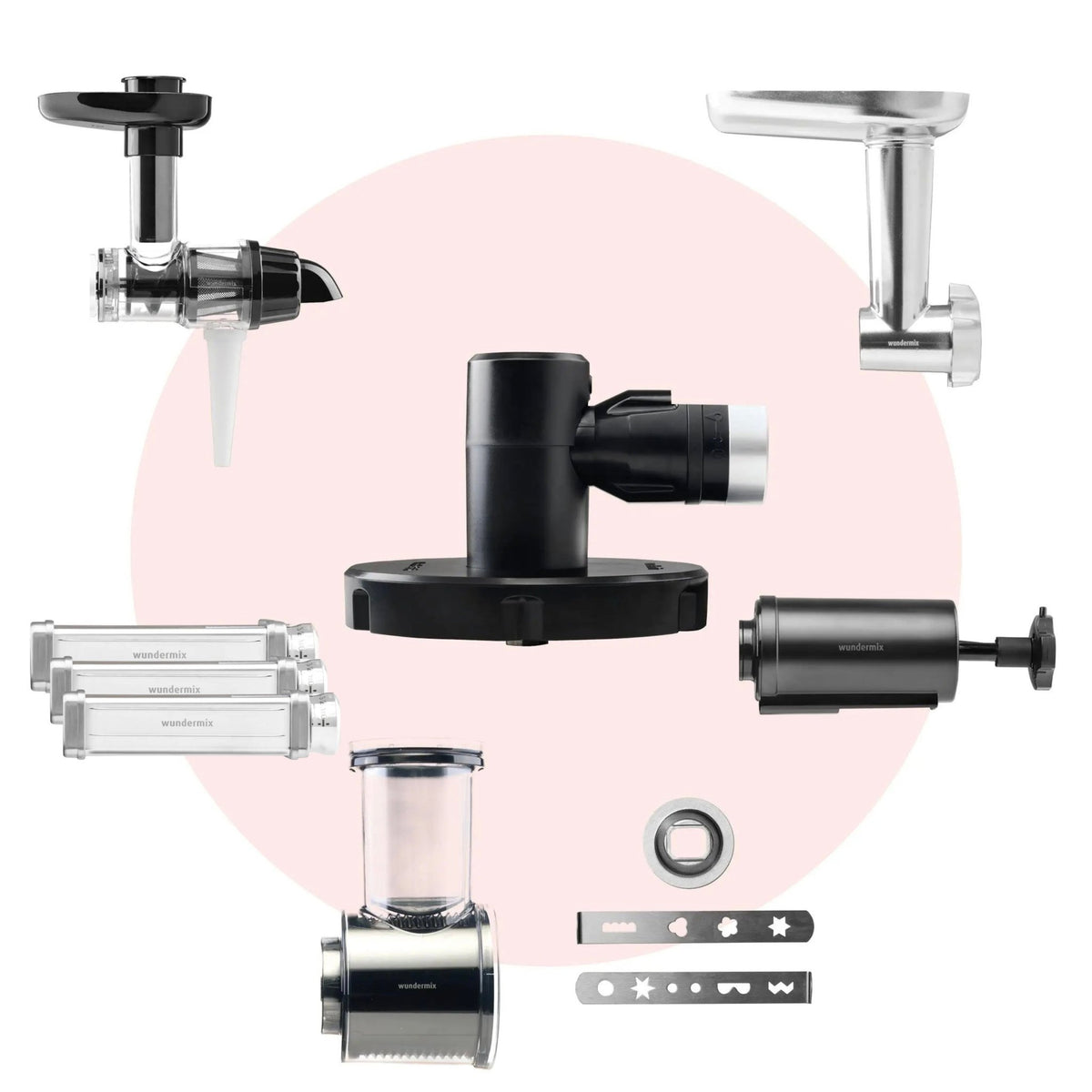WunderCentix® Profi - Set: Multifunktionsachse mit 5 Aufsätzen - Wundermix GmbH
