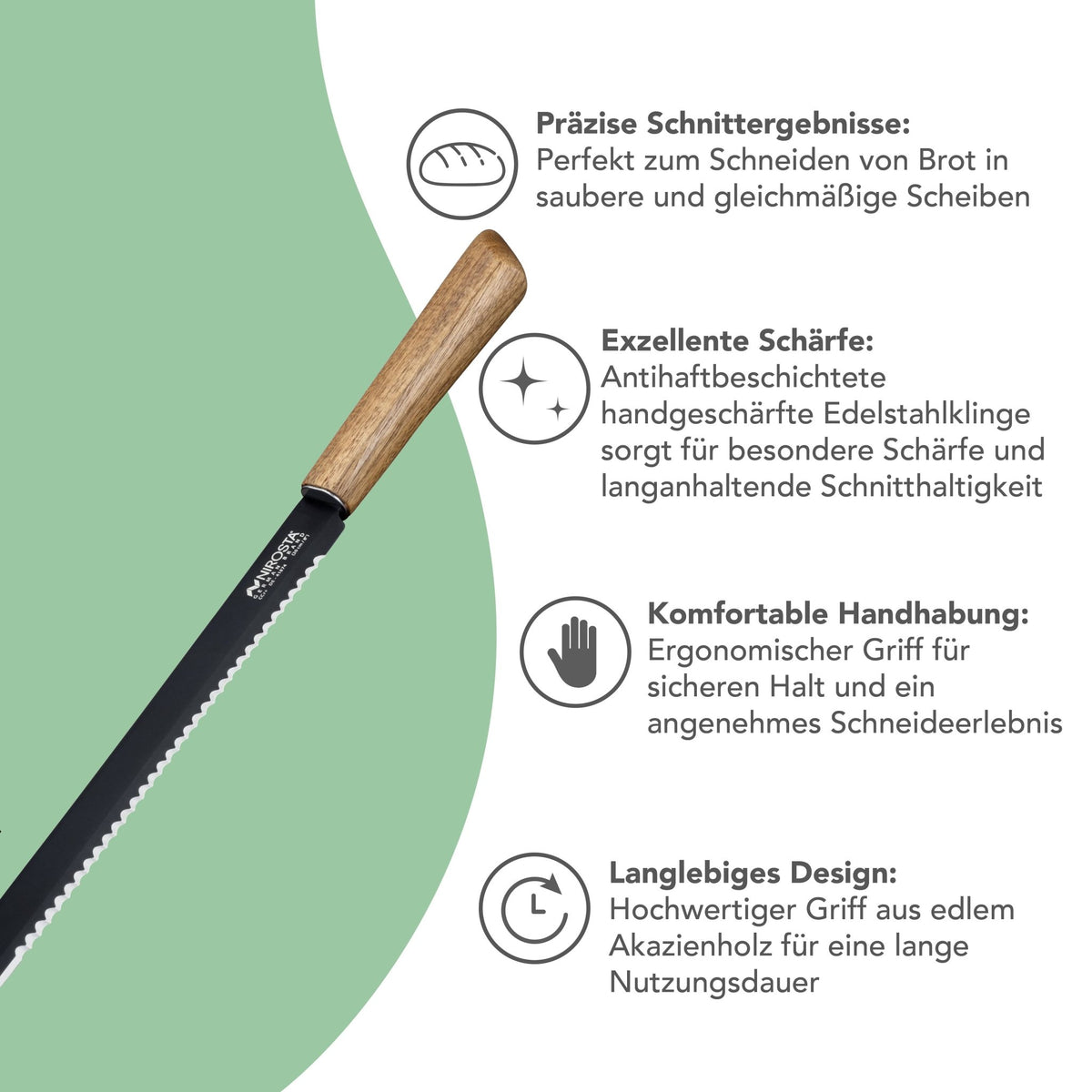 Brotmesser | 20 cm Klinge - Wundermix GmbH