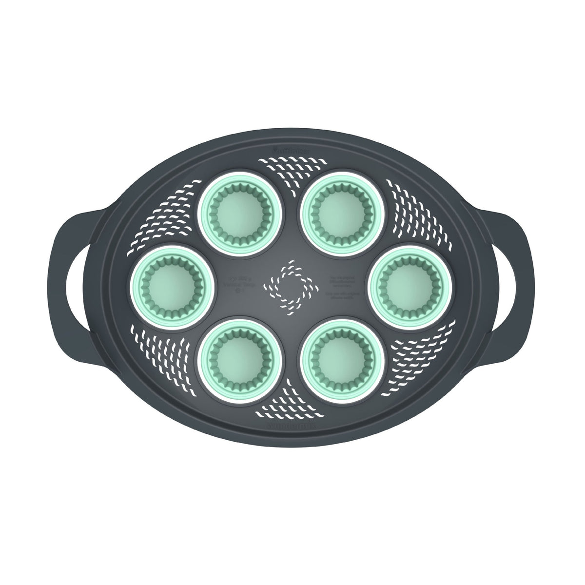 Muffinizer® | inkl. 6 Silikonförmchen | Backform für Thermomix TM6, TM5, TM31 - Wundermix GmbH