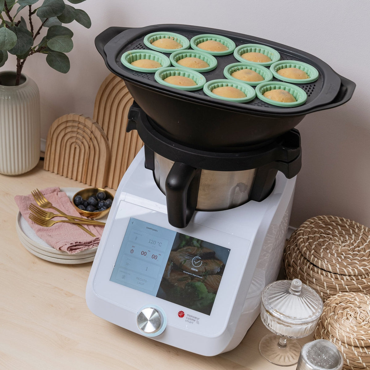 Muffinizer® | inkl. 10 Förmchen für Monsieur Cuisine Smart, Trend, Connect - Wundermix GmbH