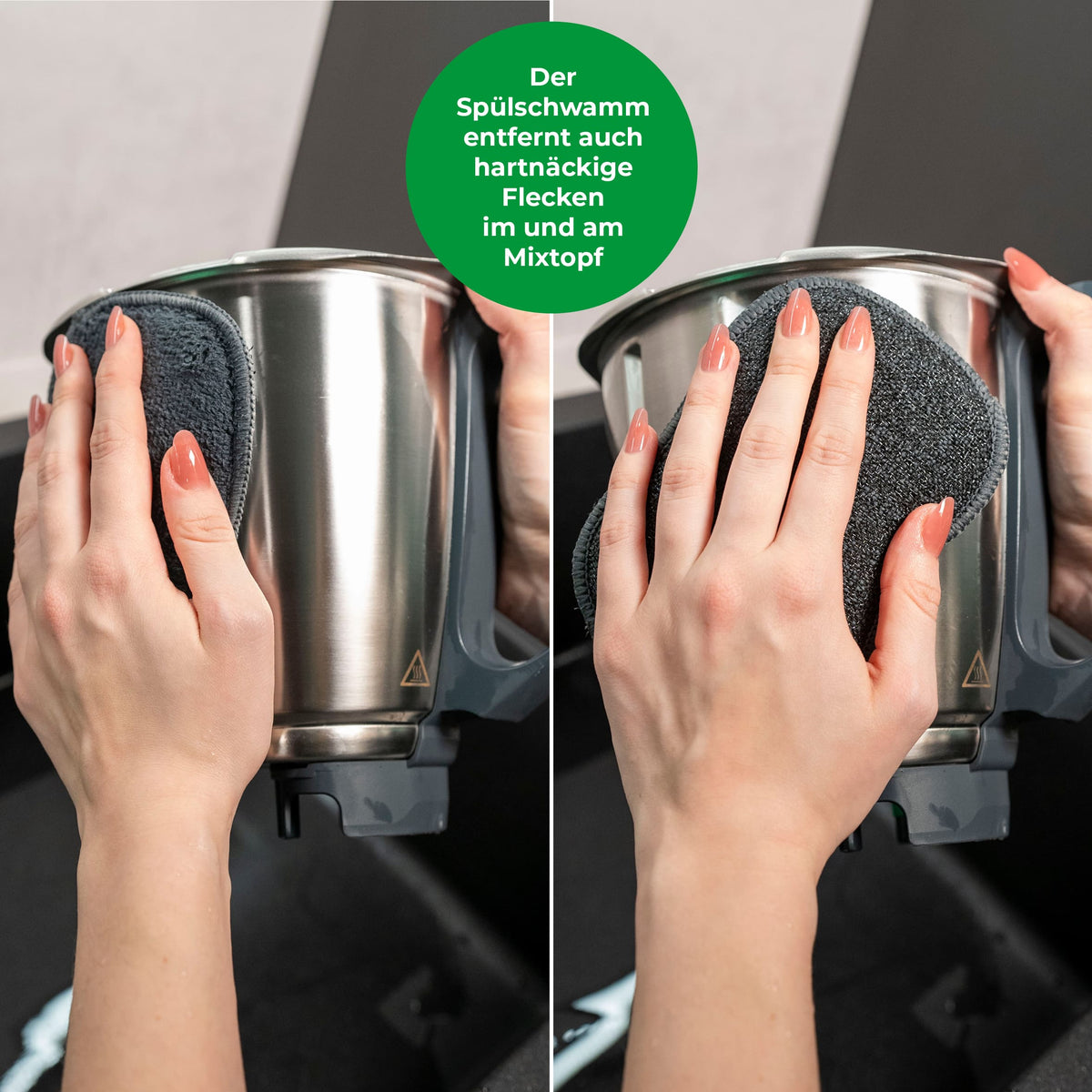 Reinigungstücher - Set aus Bambus - und Mikrofaser (3 - tlg.) - Wundermix GmbH