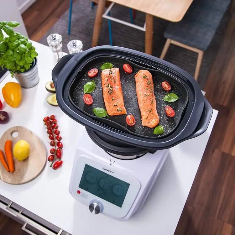 Flexi - Set für Monsieur Cuisine | Dampfgarform, FlexiSpatel Grün in klein + groß - Wundermix GmbH