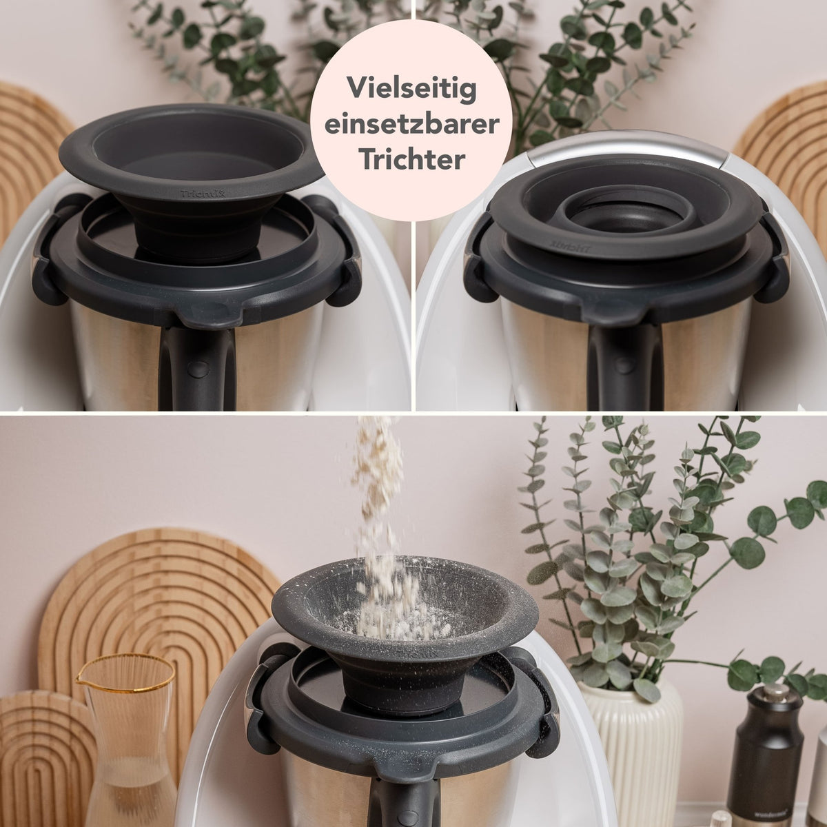 Trichtix® | Multifunktionstrichter 4er - Set für TM6, TM5 - Wundermix GmbH