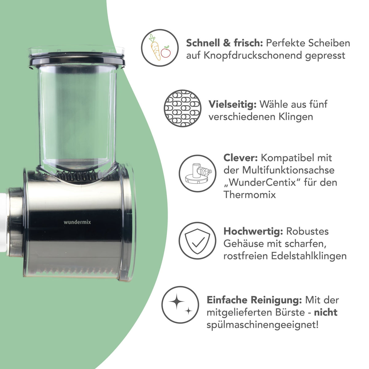WunderCentix® | Starter - Set "Gemüseschneider" für TM6, TM5 - Wundermix GmbH