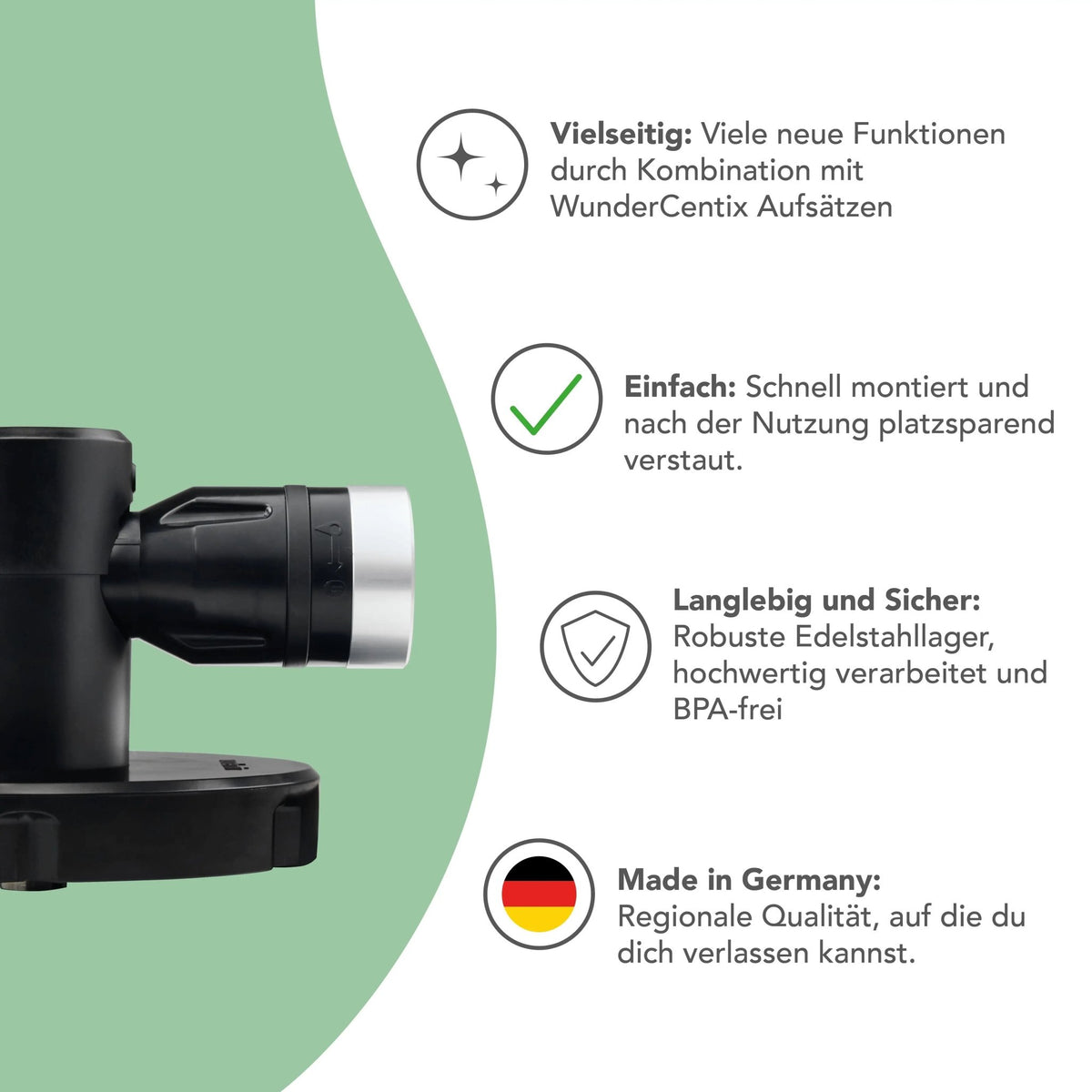[B - Ware] WunderCentix® | Multifunktionsachse für Thermomix TM6, TM5 - Wundermix GmbH