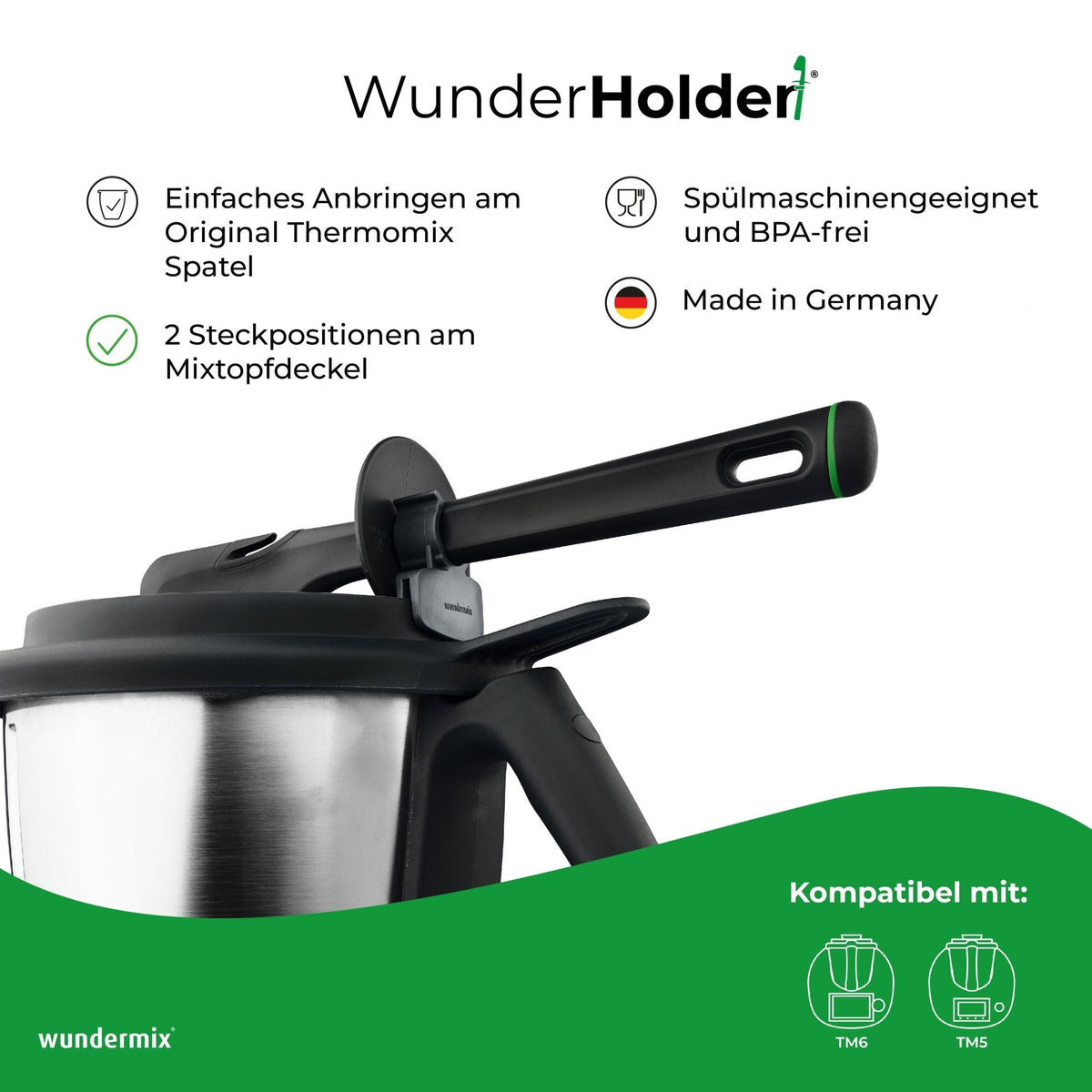 WunderHolder® | Spatelhalterung für Thermomix TM6, TM5 - Wundermix GmbH