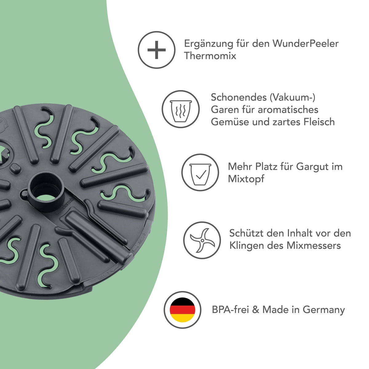 WunderPlate® (ohne Träger) | Messerabdeckung - Wundermix GmbH