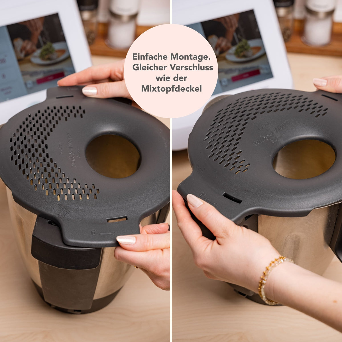 WunderWave® | Ausgusssieb für Monsieur Cuisine Connect, Trend und Smart - Wundermix GmbH