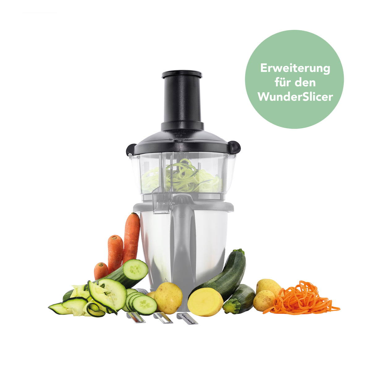 [Erweiterung] WunderZoodler® | Spiralschneider für WunderSlicer - Wundermix GmbH