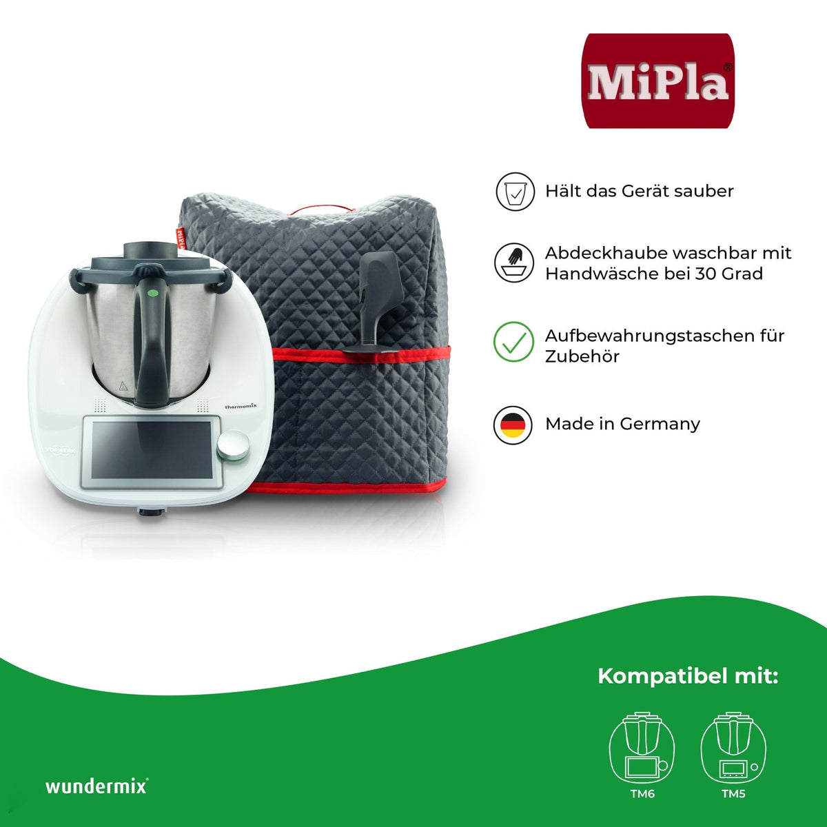 MiPla® | Abdeckhaube für Thermomix TM6, TM5 - Wundermix GmbH