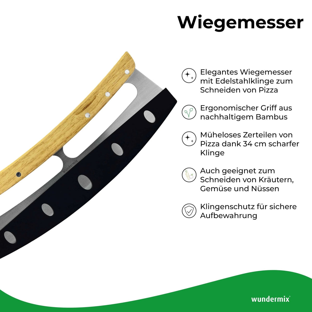 Pizza - Set Pizzaofen Pummarola inkl. Teigballenbox, Wiegemesser, WunderCard - Wundermix GmbH